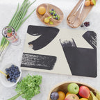 Abstract Paint Composition 1 - Black and White Cutting Board Gallery Image 2