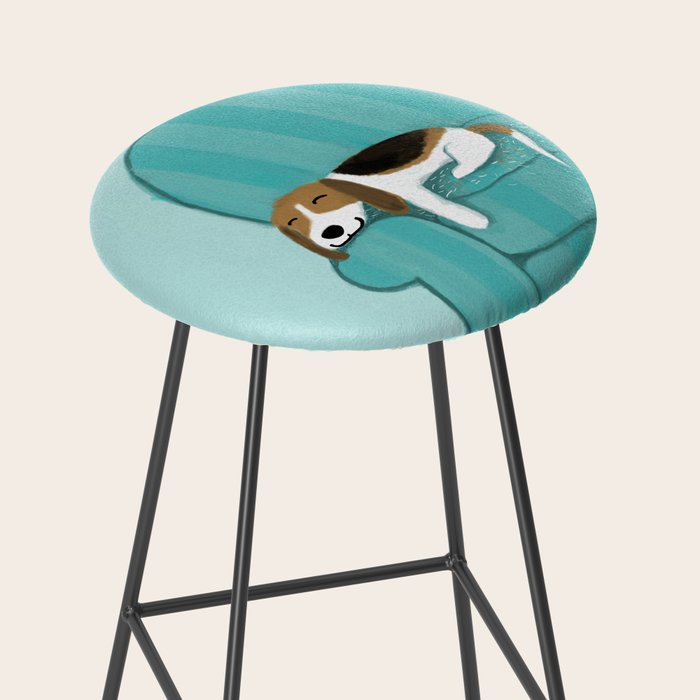 Happy Couch Beagle | Cute Sleeping Dog Stool Gallery Image 2