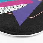 Memphis pattern 39 - 80s / 90s Retro Bath Mat Gallery Image 3