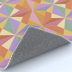 Kaleidoscope Tile Pattern VI Colorful Summer Rug Gallery Image 4