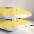 Wildflower line drawing | Botanical Art Pillow Sham Gallery Image 3
