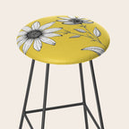 Wildflower line drawing | Botanical Art Stool Gallery Image 2