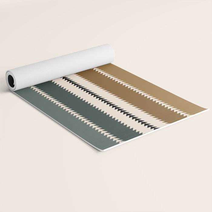 Western Stripes XVI Earthy Desert Yoga Mat Gallery Image 2