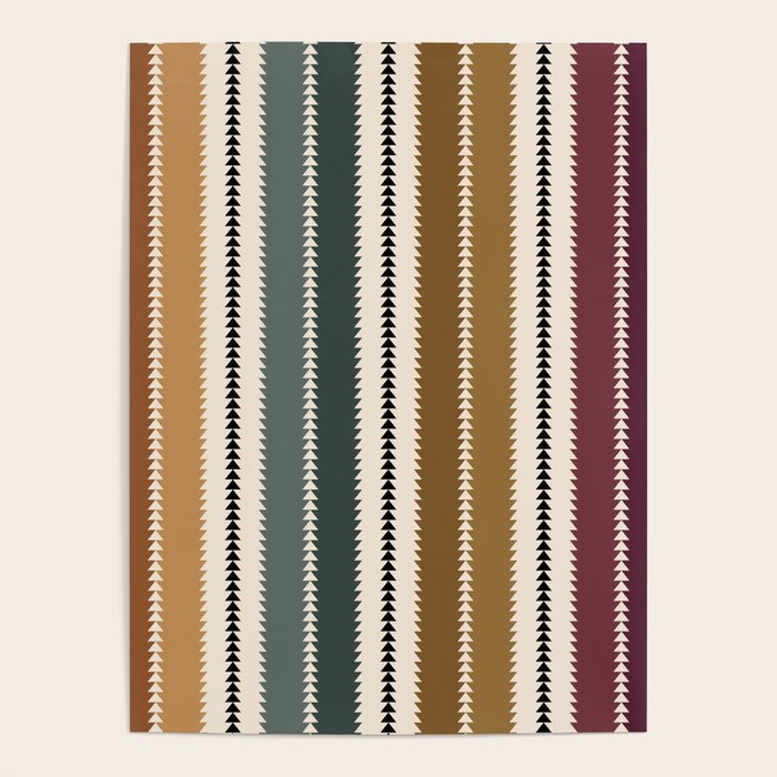 Western Stripes XVI Earthy Desert Poster Gallery Image 4