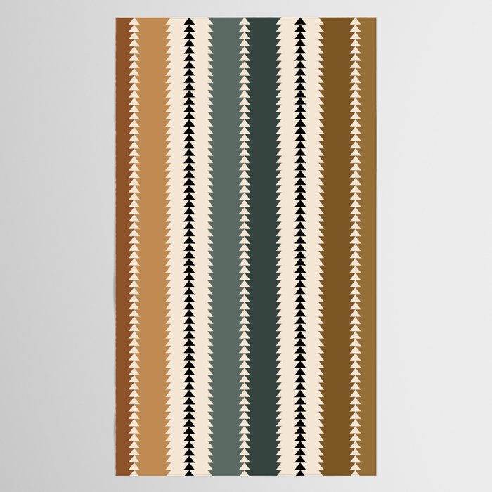 Western Stripes XVI Earthy Desert Tablecloth Gallery Image 2