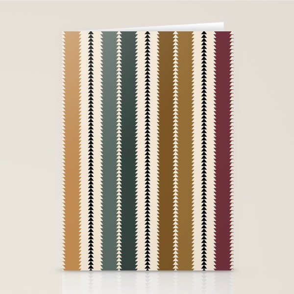 Western Stripes XVI Earthy Desert Stationery Card Gallery Image 1
