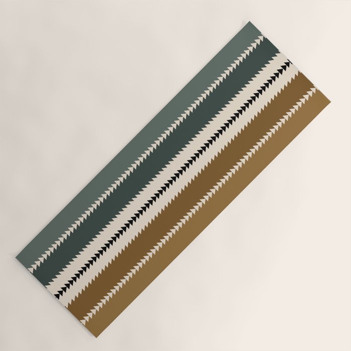 Western Stripes XVI Earthy Desert Yoga Mat Gallery Image 1