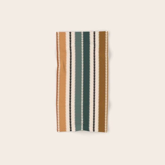 Western Stripes XVI Earthy Desert Bath Towel Gallery Image 1