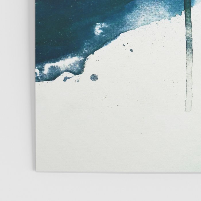 Untamed: a pretty, minimal, abstract painting in blue, white and gold by Alyssa Hamilton Art  Poster Gallery Image 3