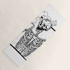 Skeleton Drinking a Cup of Coffee Yoga Mat Gallery Image 1