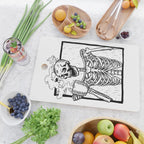 Skeleton Drinking a Cup of Coffee Cutting Board Gallery Image 2