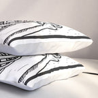 Skeleton Drinking a Cup of Coffee Pillow Sham Gallery Image 3