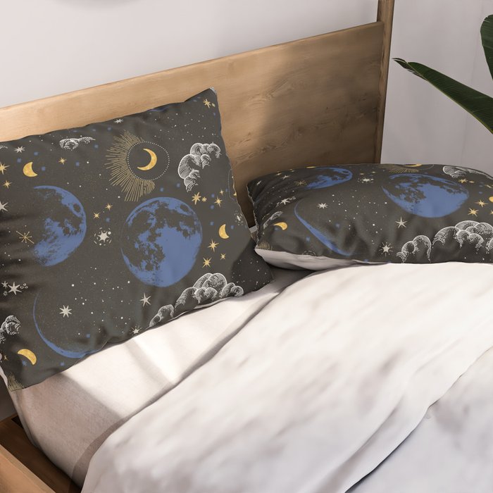 Night sky of stars 24 Pillow Sham Gallery Image 2