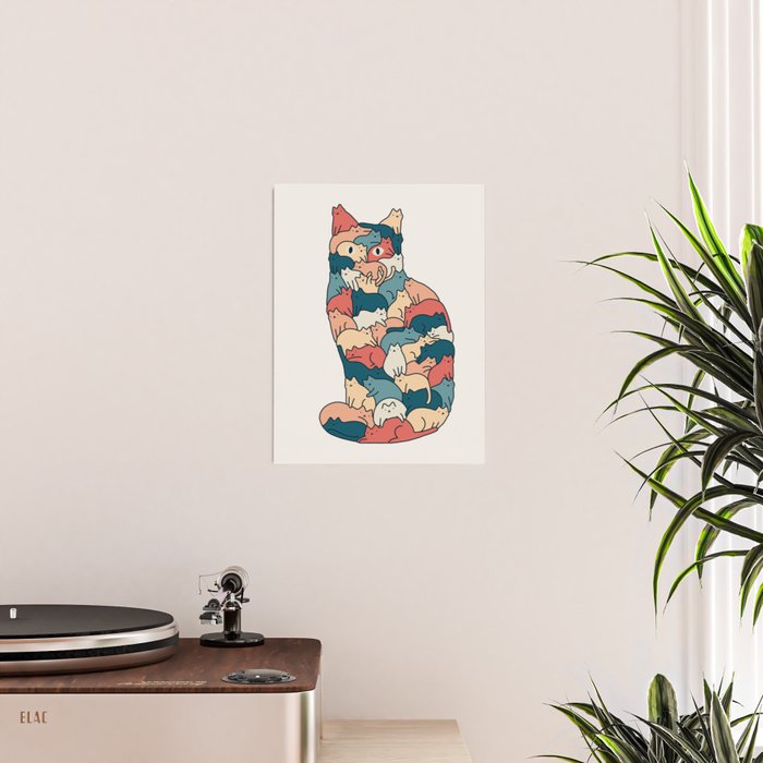 Cat Landscape 185: How many cats? Poster Gallery Image 2
