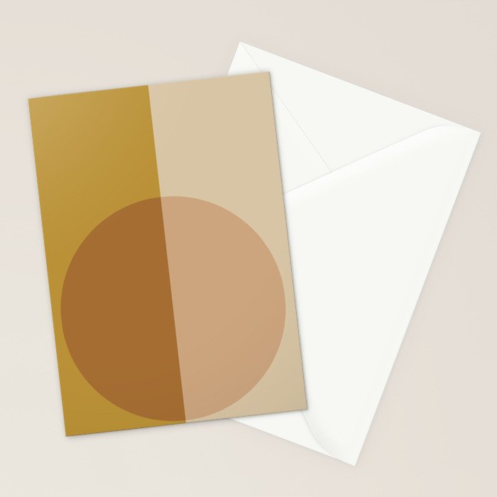 Color Block Abstract VII Stationery Card Gallery Image 2