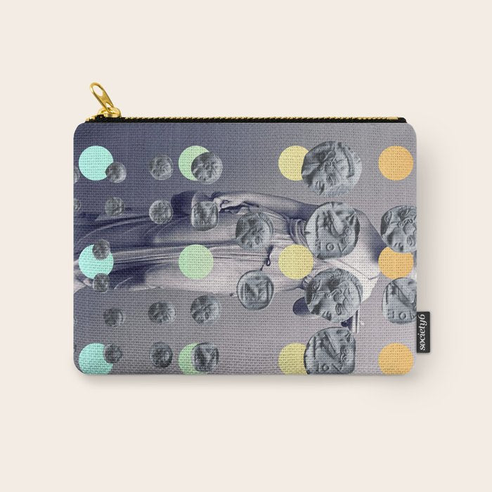 Statue With A Dot Gradient 1 Carry All Pouch Gallery Image 1