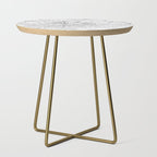 Atlanta White Map Side Table Gallery Image 1