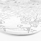 Atlanta White Map Bath Mat Gallery Image 3