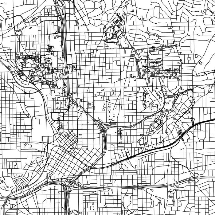 Atlanta White Map Coffee Mug Gallery Image 2