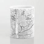 Atlanta White Map Coffee Mug Gallery Image 4