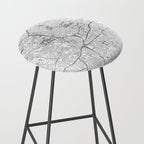 Atlanta White Map Stool Gallery Image 2
