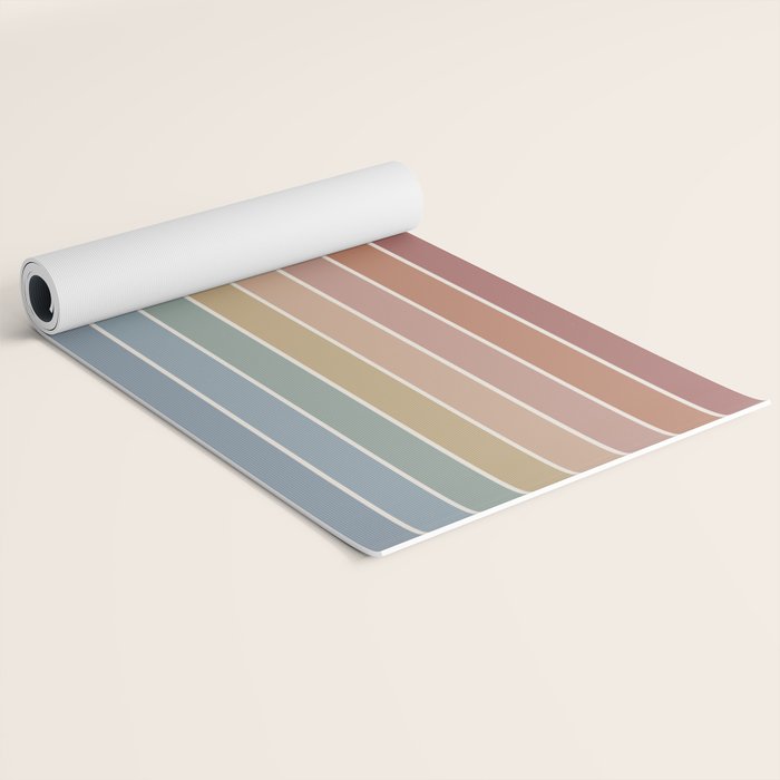 Gradient Arch XXIV Earthy Mid Century Modern Rainbow Yoga Mat Gallery Image 2