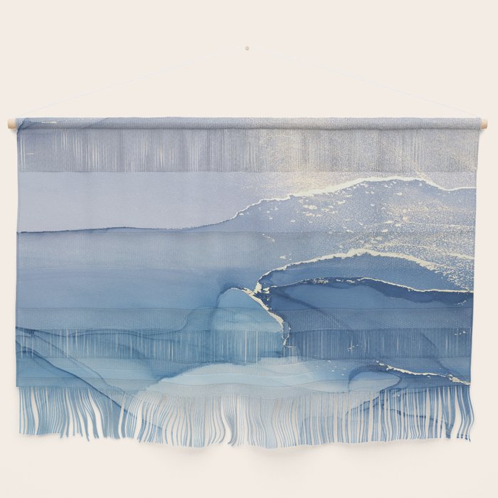 Abstract Blue Art Print By LandSartprints Wall Hanging Gallery Image 1