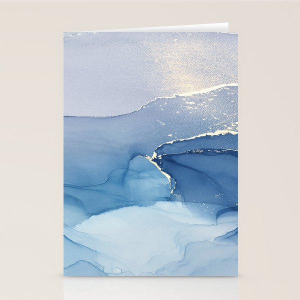 Abstract Blue Art Print By LandSartprints Stationery Card Gallery Image 2