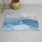 Abstract Blue Art Print By LandSartprints Rug Gallery Image 1