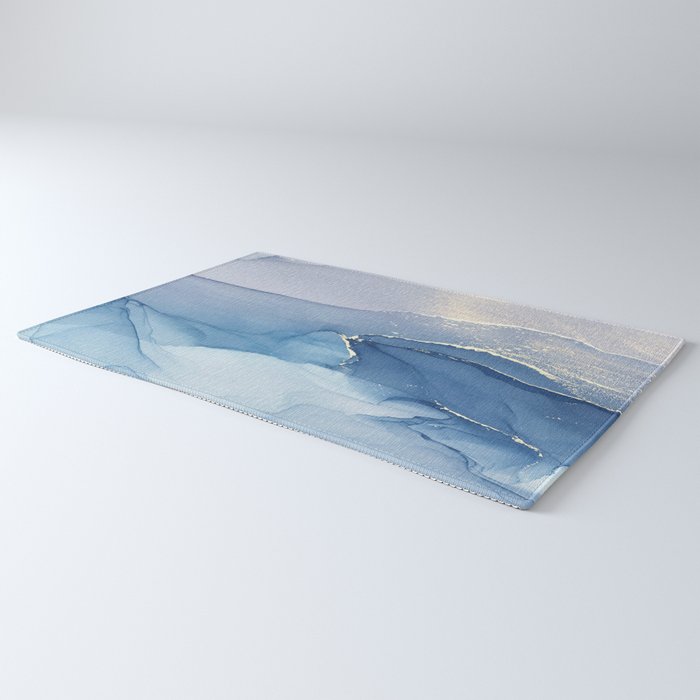 Abstract Blue Art Print By LandSartprints Rug Gallery Image 3