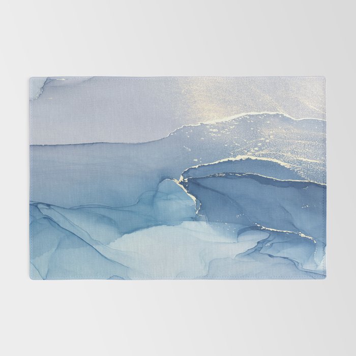 Abstract Blue Art Print By LandSartprints Rug Gallery Image 2