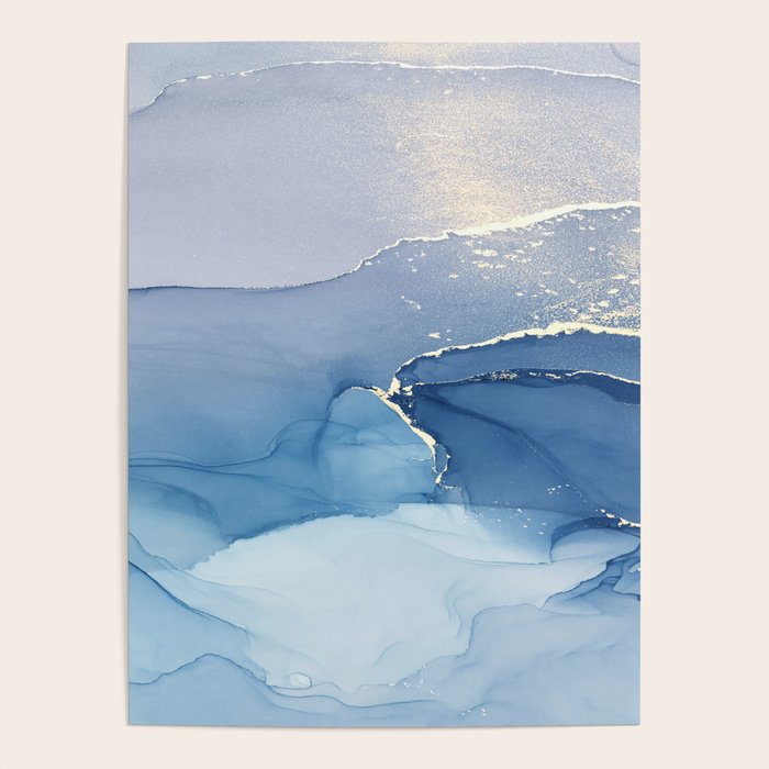 Abstract Blue Art Print By LandSartprints Poster Gallery Image 1