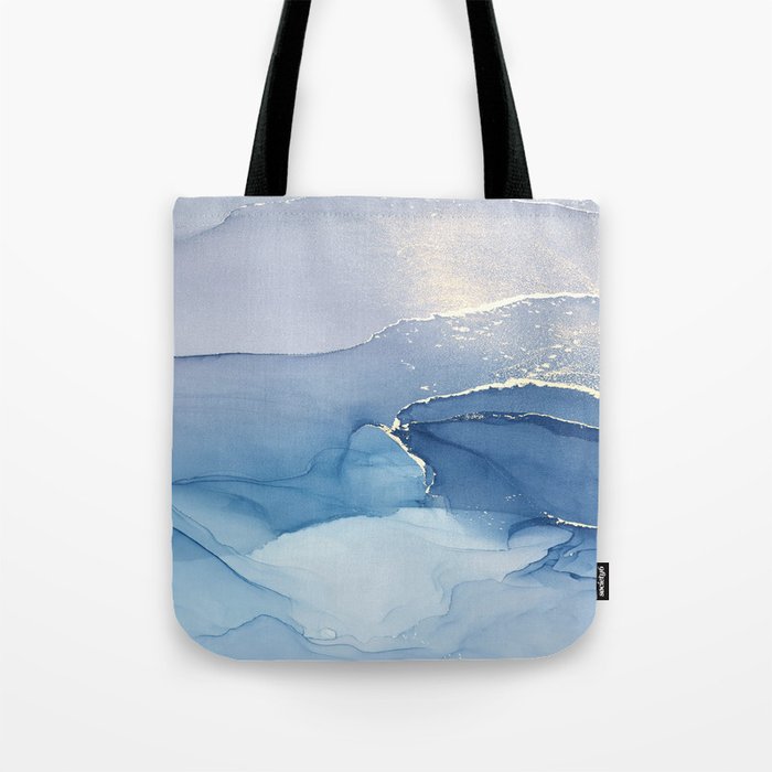 Abstract Blue Art Print By LandSartprints Tote Bag Gallery Image 1