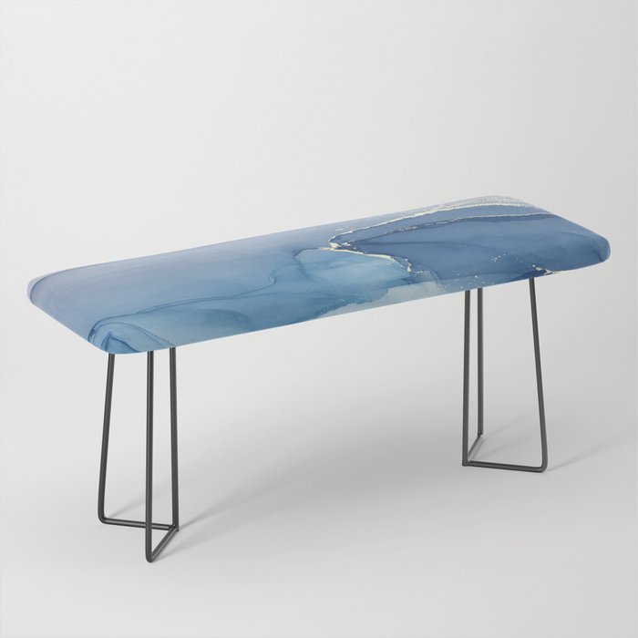 Abstract Blue Art Print By LandSartprints Bench Gallery Image 1