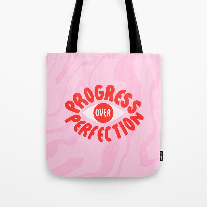 Progress over Perfection Tote Bag Gallery Image 1