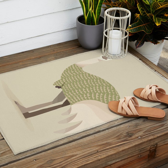 Whimsical Emu Outdoor Rug Gallery Image 2