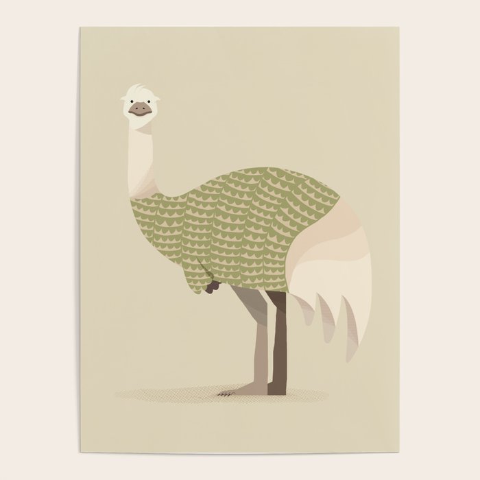 Whimsical Emu Poster Gallery Image 1