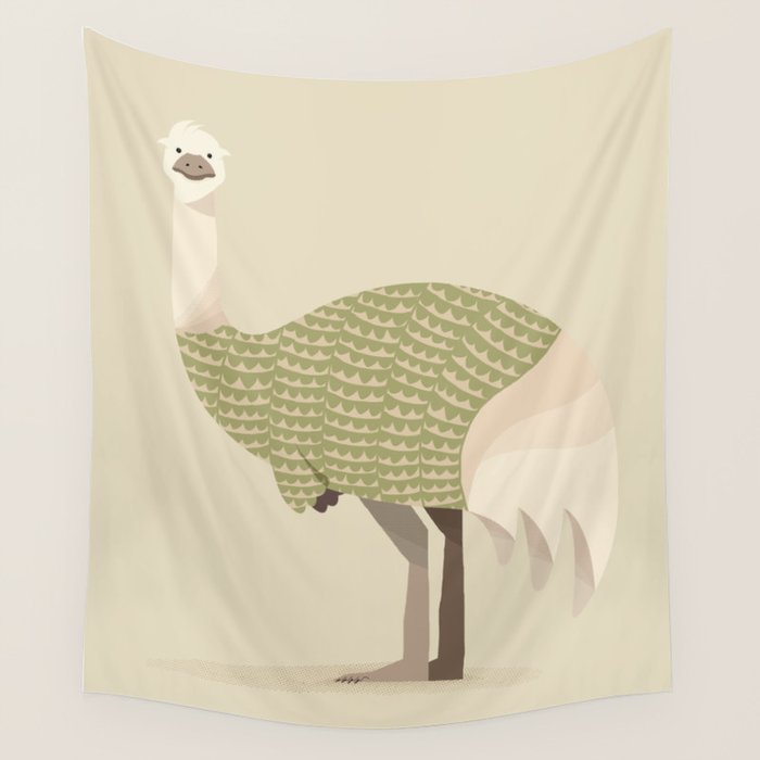 Whimsical Emu Wall Tapestry Gallery Image 4