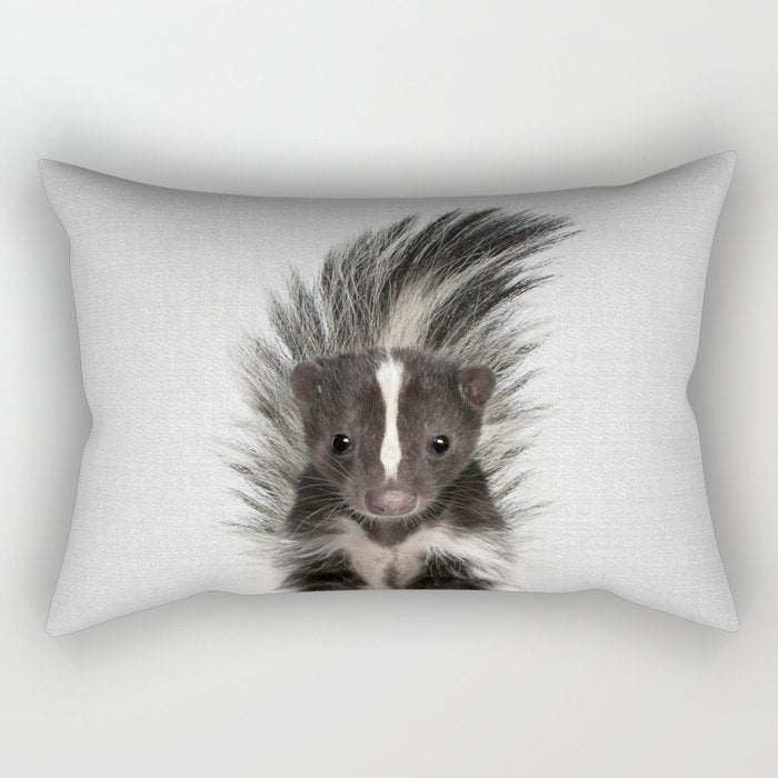 Skunk - Colorful Rectangular Pillow Gallery Image 2