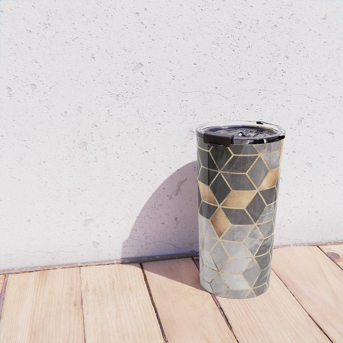 Smoky Cubes Travel Mug Gallery Image 4