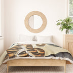 Korean Minhwa Tiger with Pipe Duvet Cover Gallery Image 3