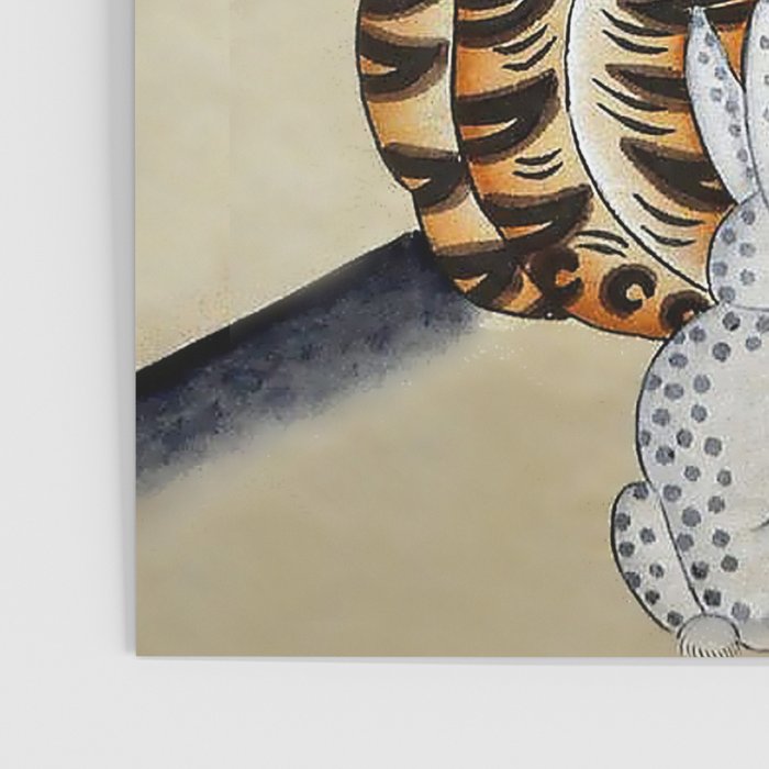 Korean Minhwa Tiger with Pipe Poster Gallery Image 3