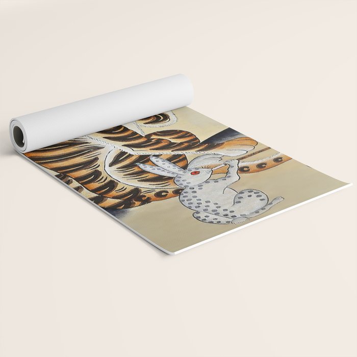 Korean Minhwa Tiger with Pipe Yoga Mat Gallery Image 2
