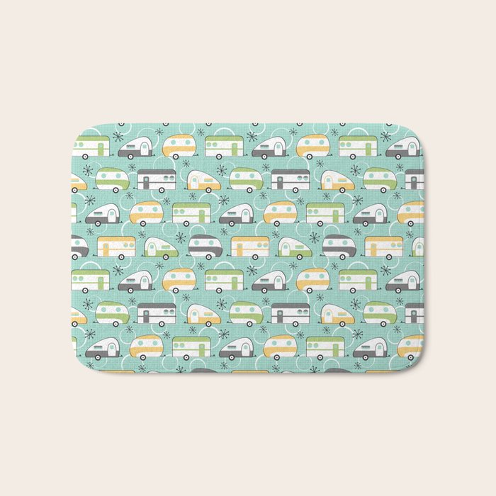 Happy Campers Bath Mat Gallery Image 1