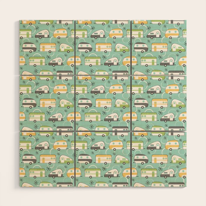 Happy Campers Wood Wall Art Gallery Image 1