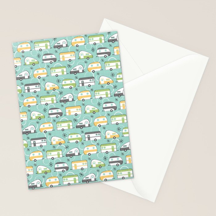 Happy Campers Stationery Card Gallery Image 2