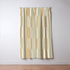 Mixed Stripes Pattern XXII Natural Boho Window Curtain Gallery Image 3