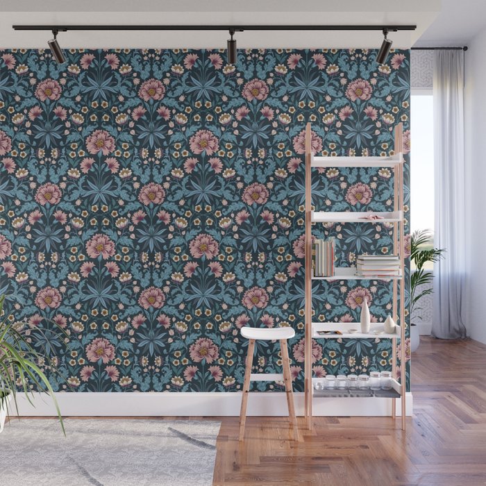 Romantic Botanica - Carnation Wall Mural Gallery Image 1