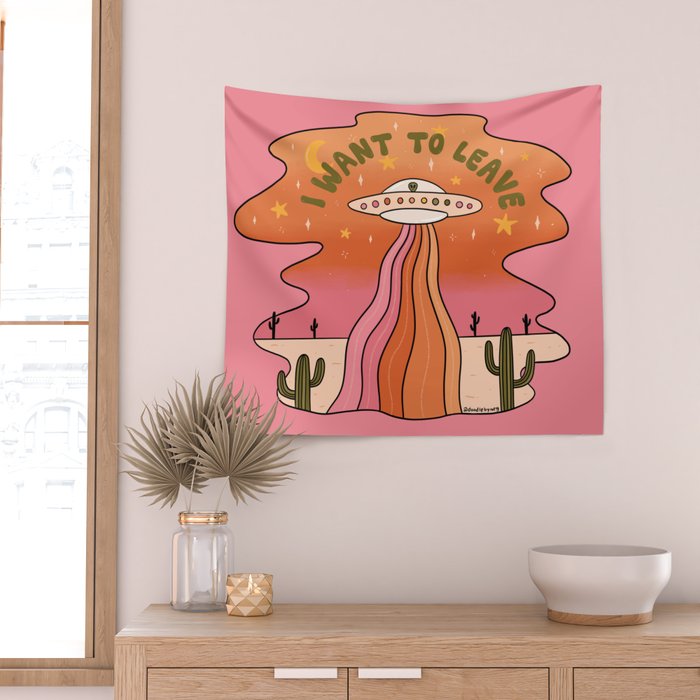 I Want To Leave Wall Tapestry Gallery Image 2