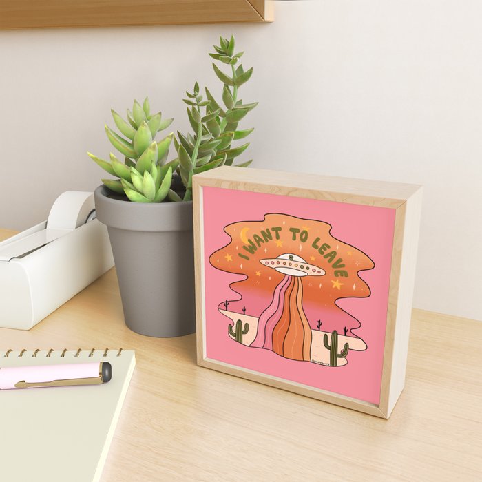 I Want To Leave Mini Art Print Gallery Image 2